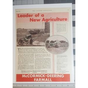 Vintage 1930 Farmall Advertisement